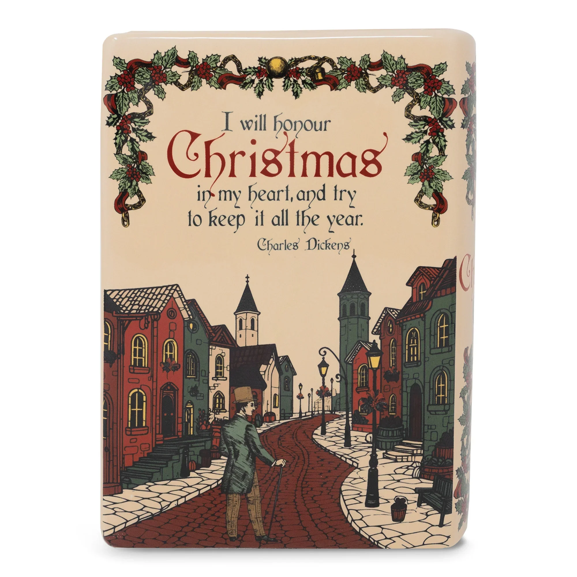 A Christmas Carol Ceramic Book Vase – Large - Image 2
