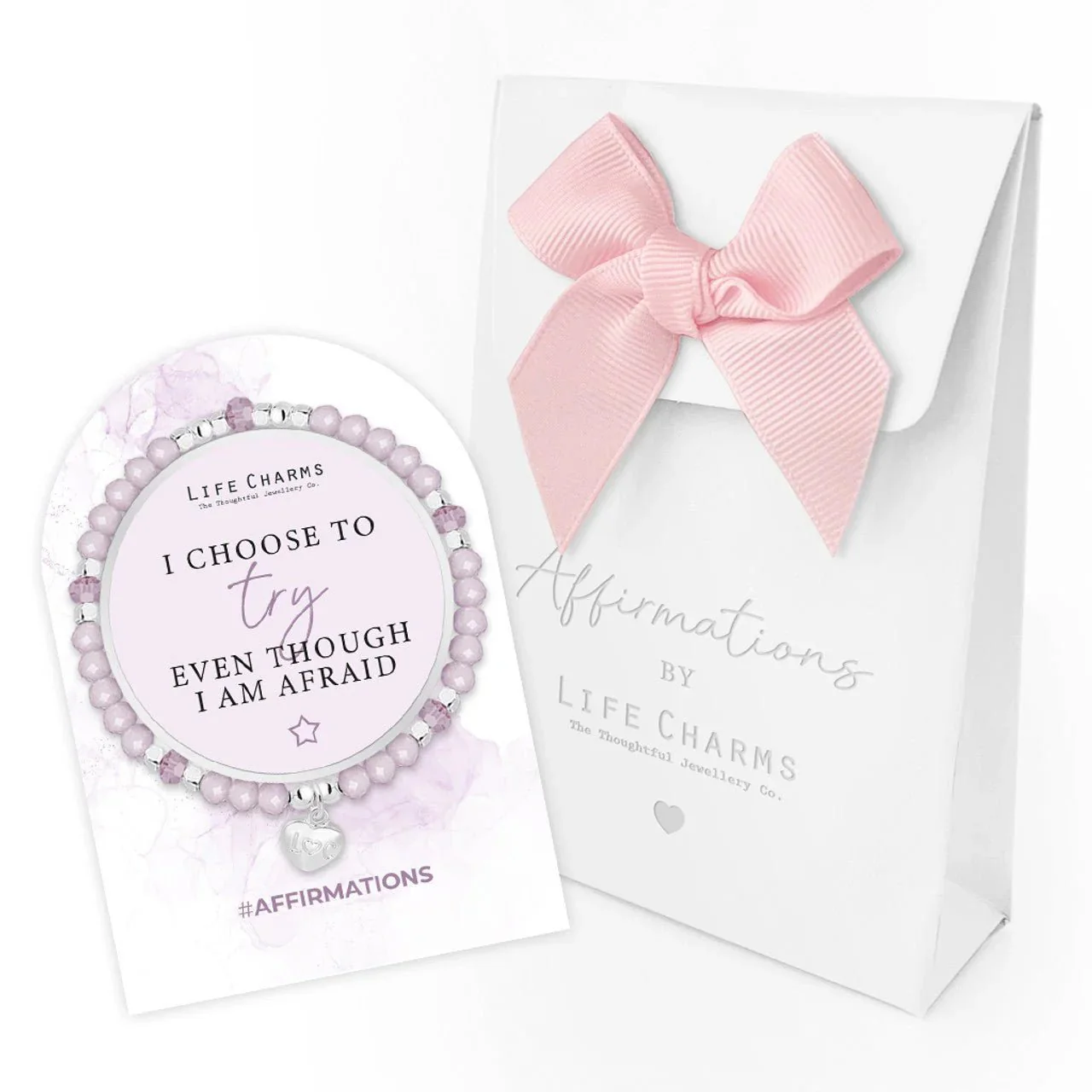 Life Charms Affirmation Bracelet – I Choose to Try - Image 3