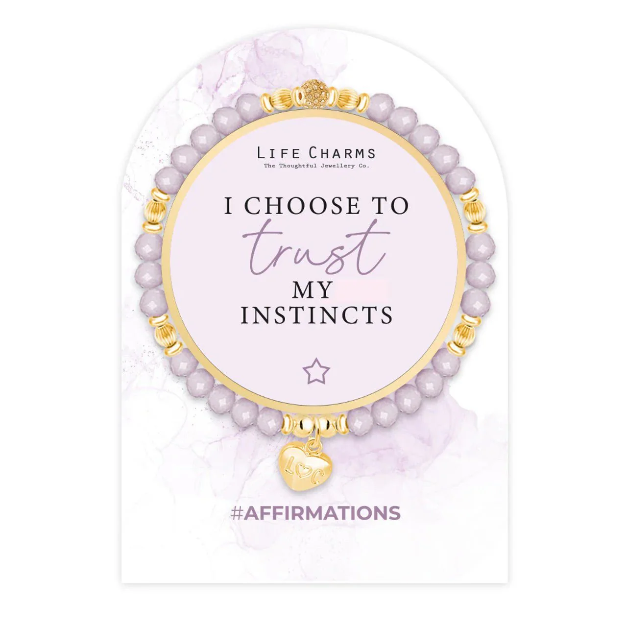 Life Charms Affirmation Bracelet – Trust My Instincts