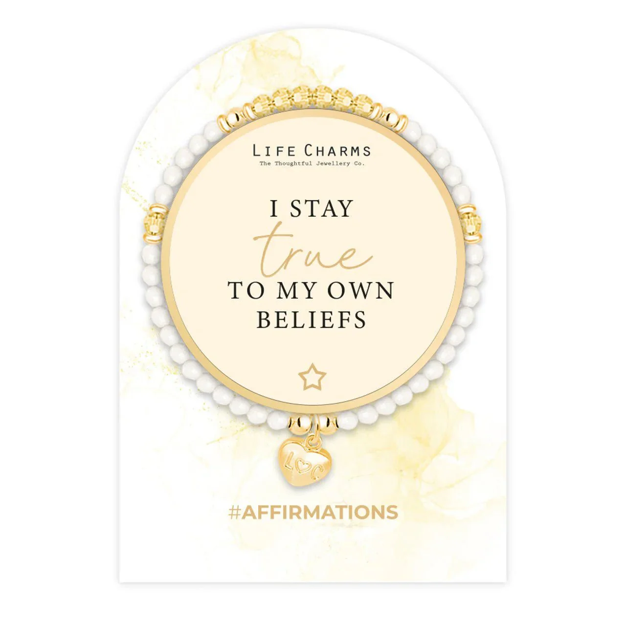 Life Charms Affirmation Bracelet – True to My Beliefs