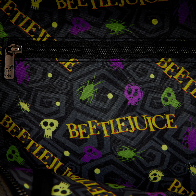 Loungefly Beetlejuice Deetz House Glow Mini Backpack - Image 5