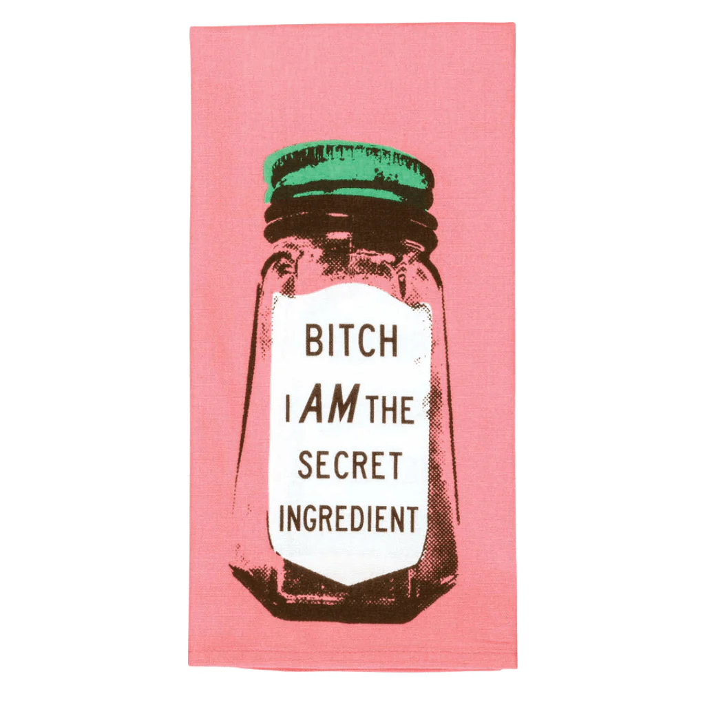 Blue Q Bitch I Am The Secret Ingredient Tea Towel | Rude Kitchen Towel