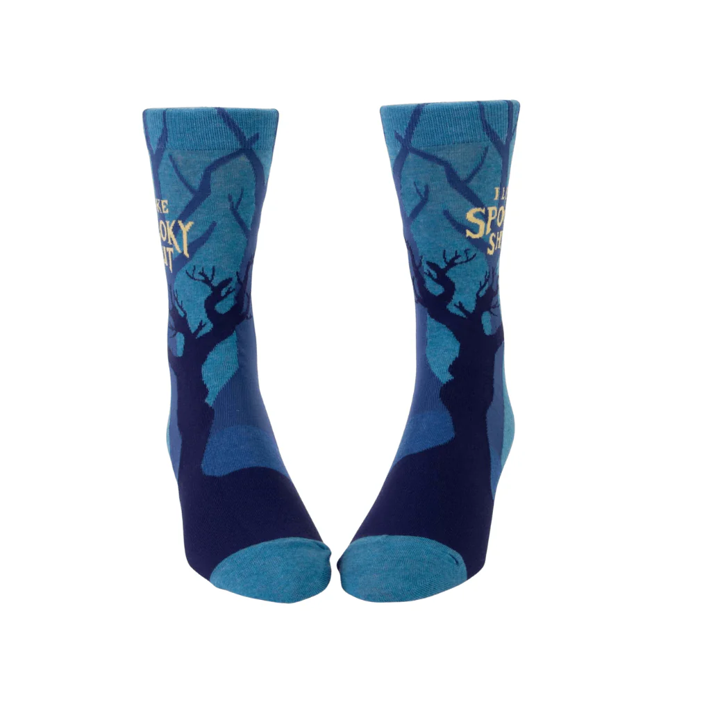 Blue Q I Like Spooky Shit Men’s Crew Socks - Image 2