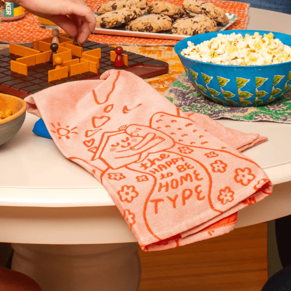Blue Q The Happy To Be Home Type Tea Towel | Cotton Kitchen Towel - Image 3