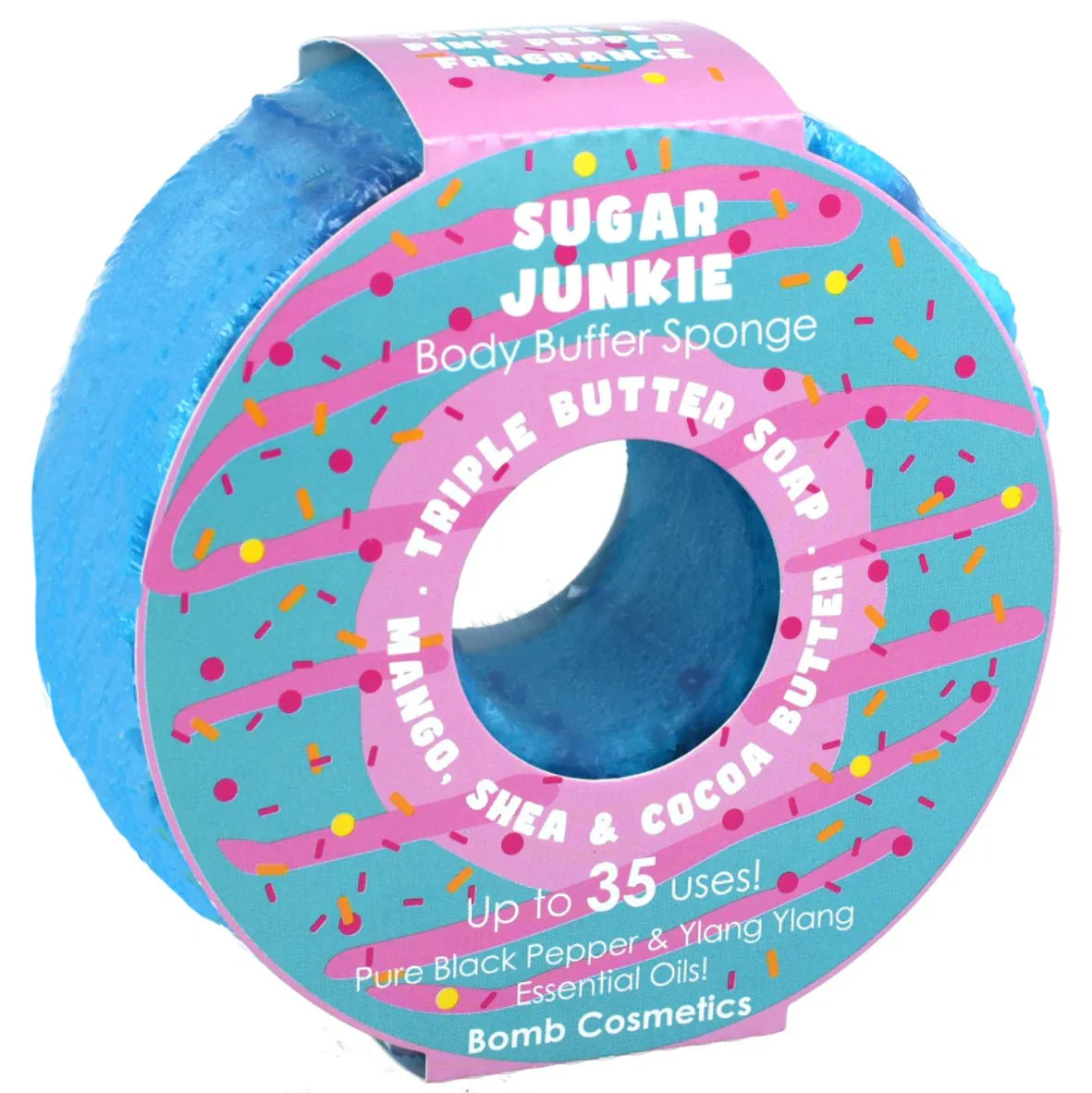 Sugar Junkie Loofah Body Buffer – Soap Inside Sponge