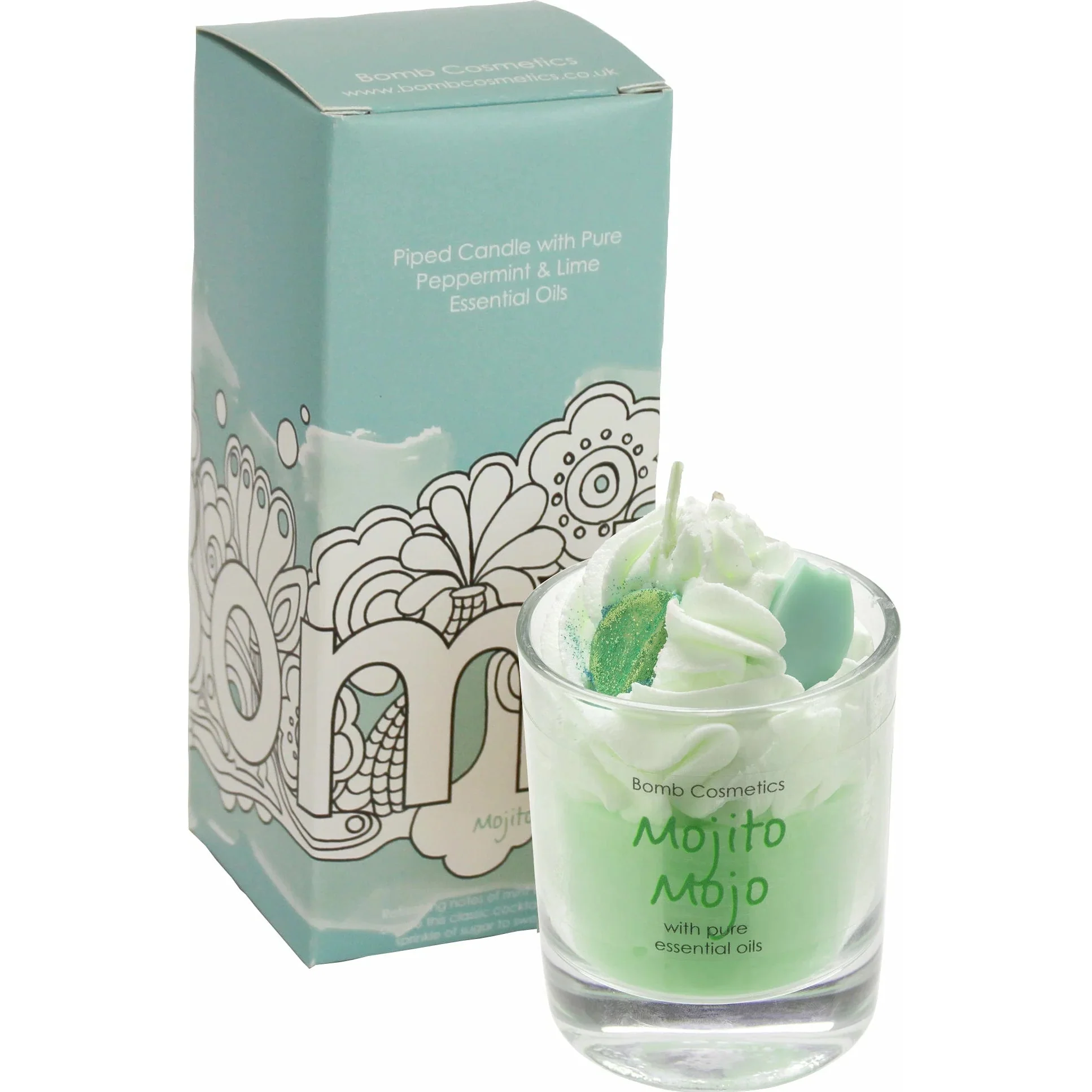 Bomb Cosmetics Piped Candle - Mojito Mojo