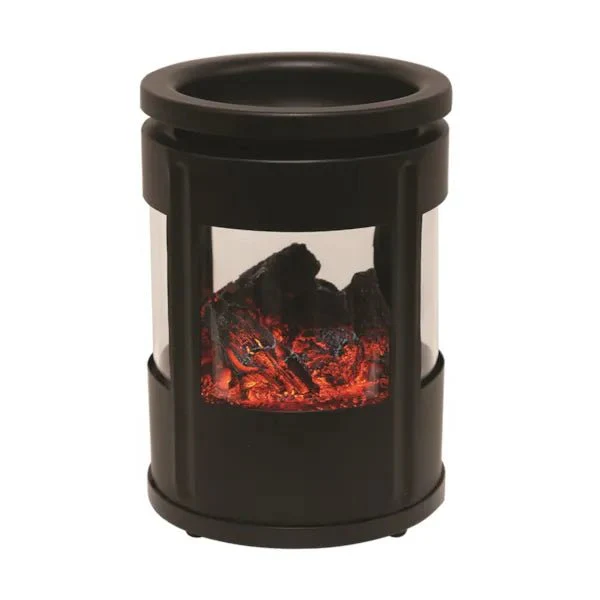 Burning Embers Electric Wax Melt Burner – Black 14cm