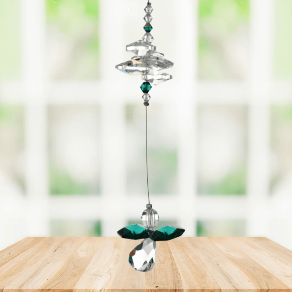 Wild Things Emerald Guardian Angel Crystal Cascade – May Birthstone - Image 2