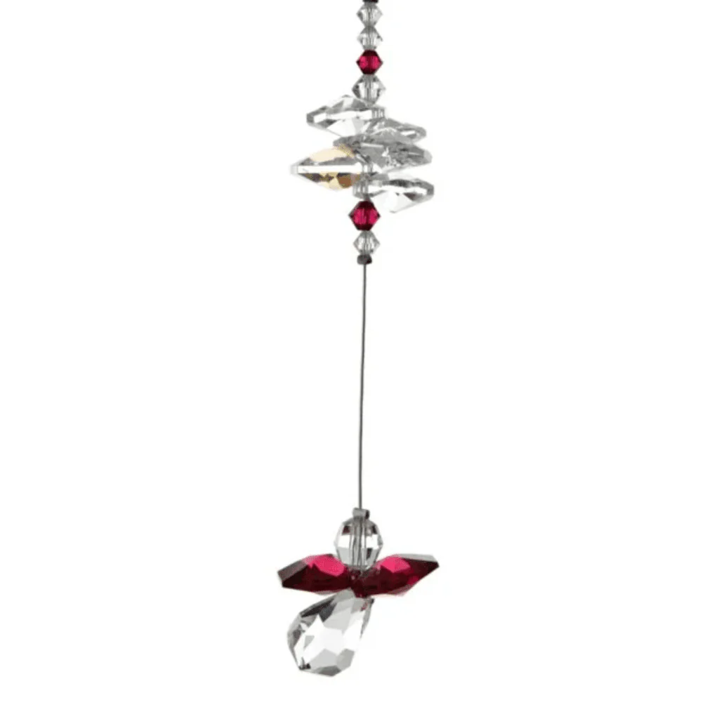 Wild Things Ruby Guardian Angel Crystal Cascade – July Birthstone