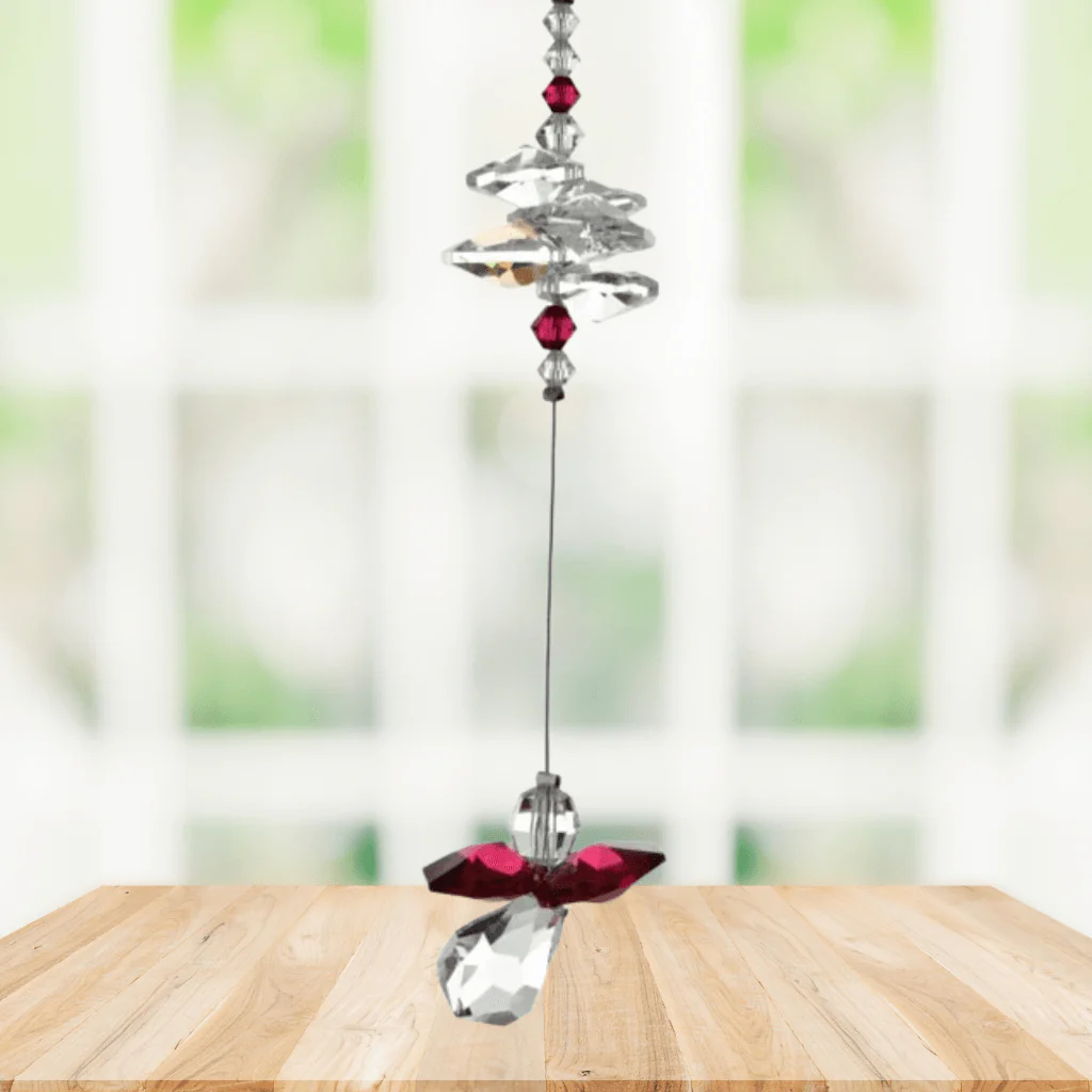 Wild Things Ruby Guardian Angel Crystal Cascade – July Birthstone - Image 2