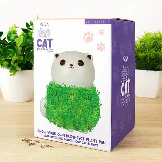 Cat Chia Planter Grow Kit - Image 3