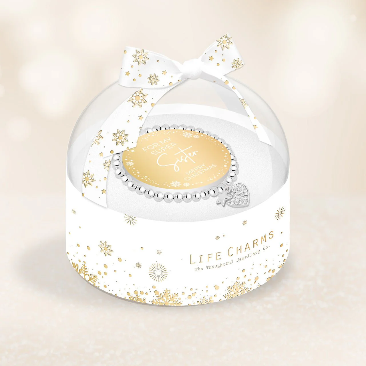 Christmas Bracelet In Bauble Box - Super Sister