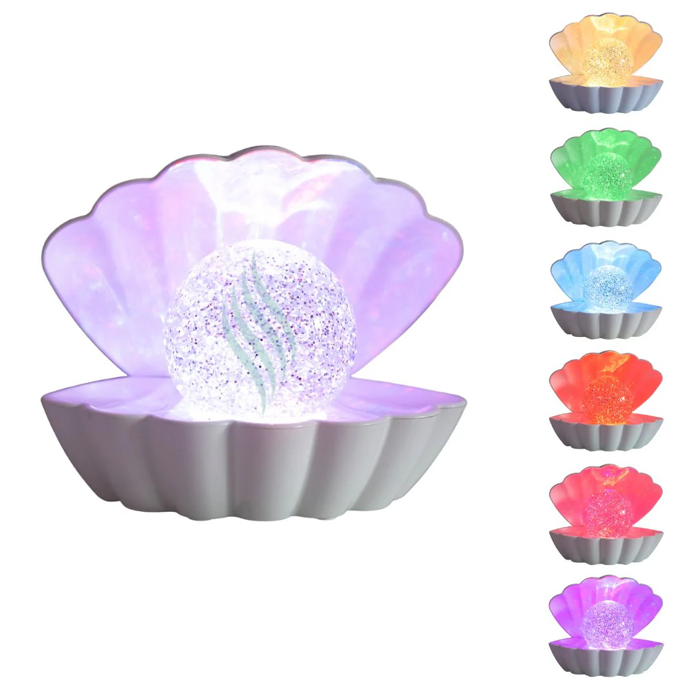 Colour LED Clam - White - Image 4