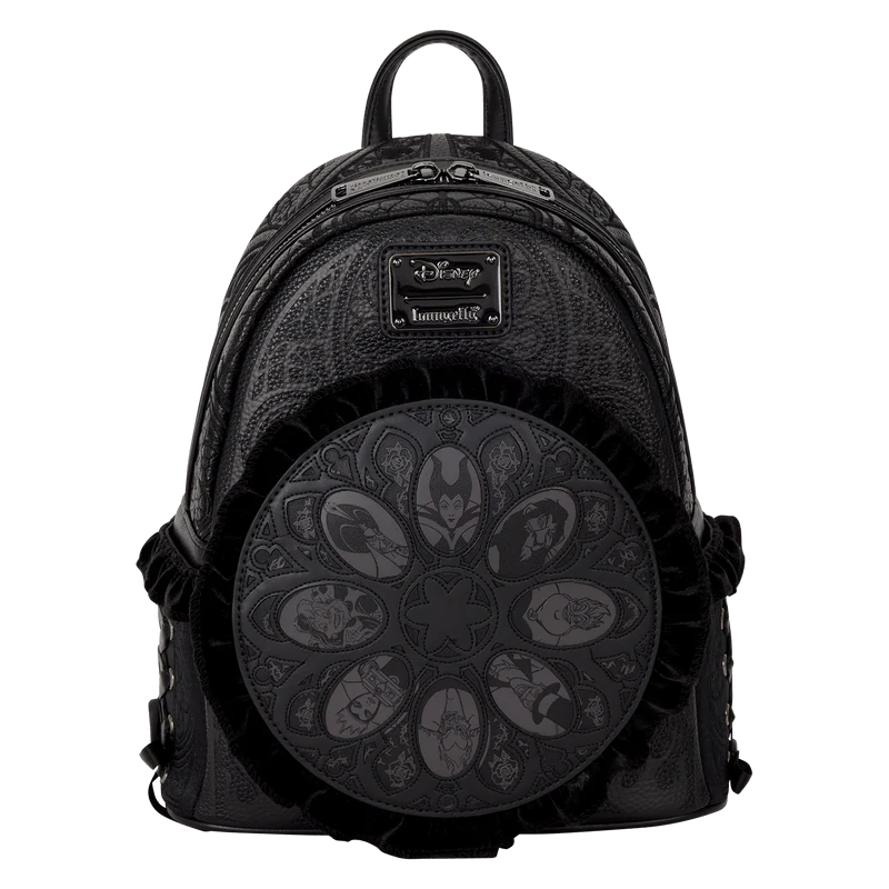 Loungefly Disney Villains Stained Glass Mini Backpack