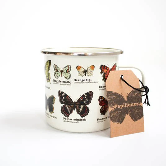 Enamel Mug - Butterflies - Image 2