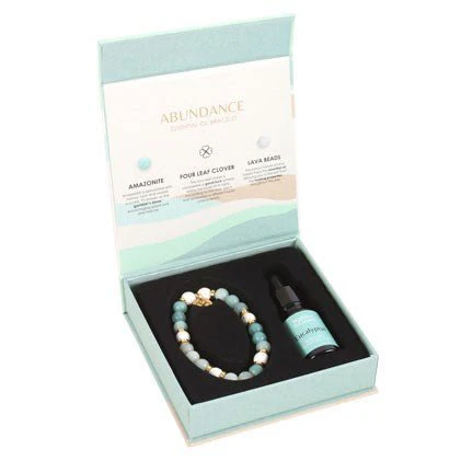Essential Oil Gemstone Bracelet Kit  - Amazonite - Image 2