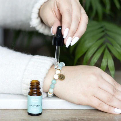 Essential Oil Gemstone Bracelet Kit  - Amazonite - Image 3