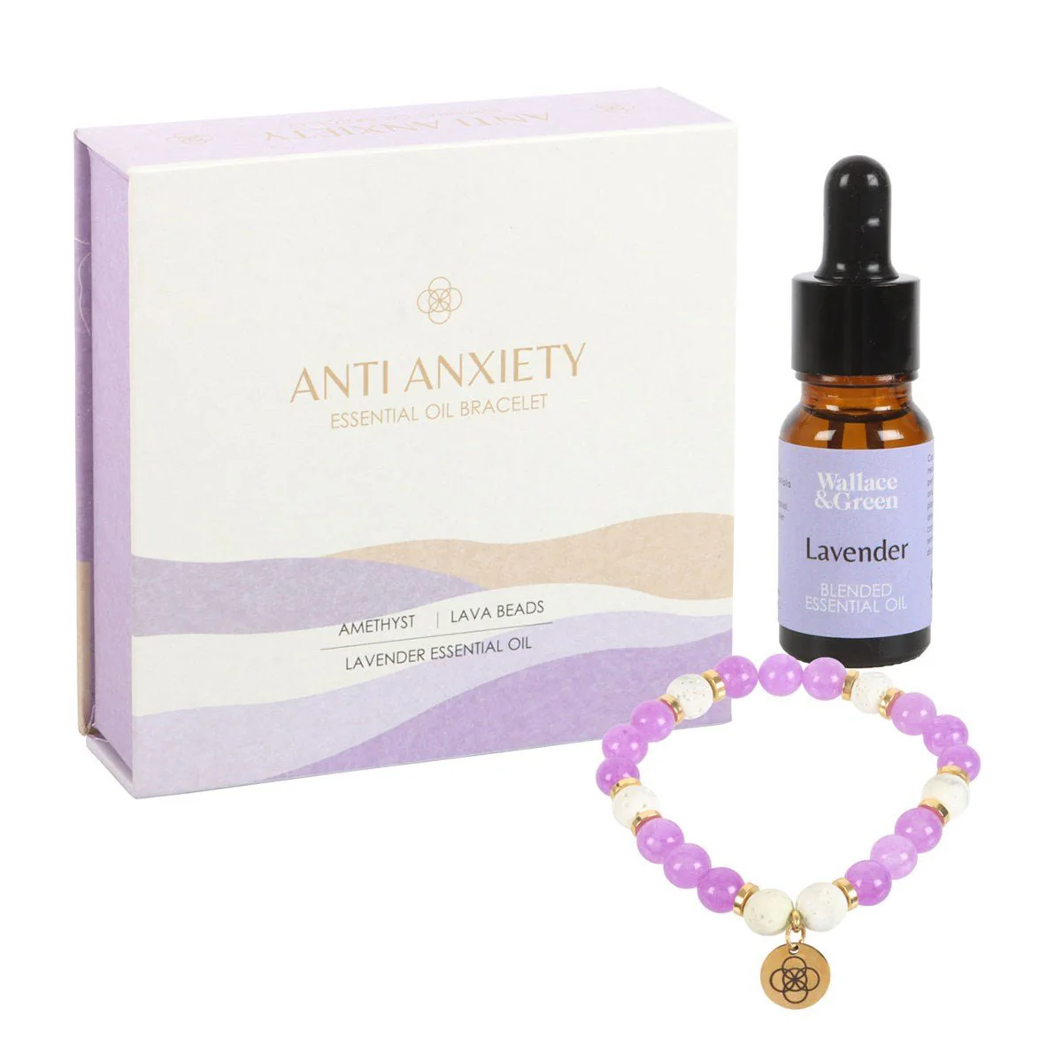Essential Oil Gemstone Bracelet Kit  - Amethyst