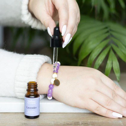 Essential Oil Gemstone Bracelet Kit  - Amethyst - Image 2