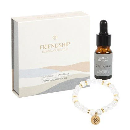 Essential Oil Gemstone Bracelet Kit  - Clear Quartz