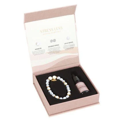 Essential Oil Gemstone Bracelet Kit  - Howlite - Image 2