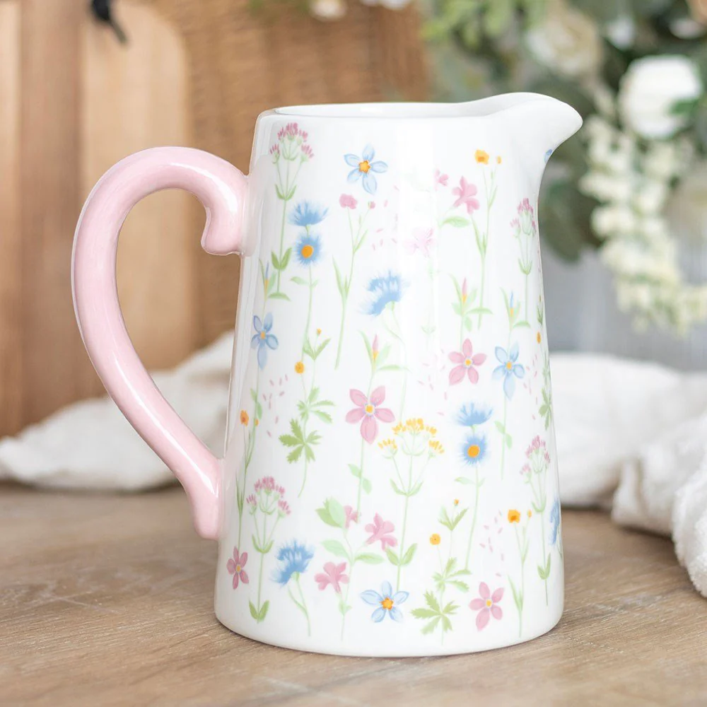 Floral Print Ceramic Flower Jug - Image 5
