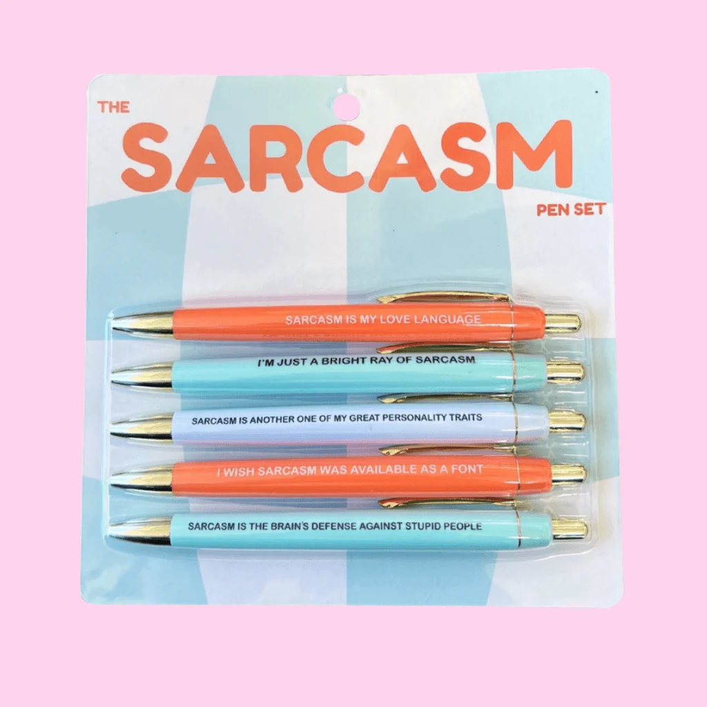 Sarcasm Pen Set – Funny Novelty Pens by Fun Club