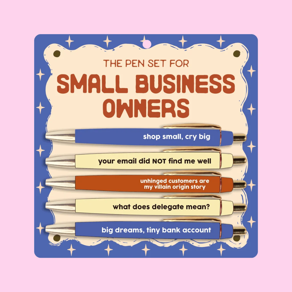 Small Business Owners Pen Set – Funny Novelty Pens by Fun Club