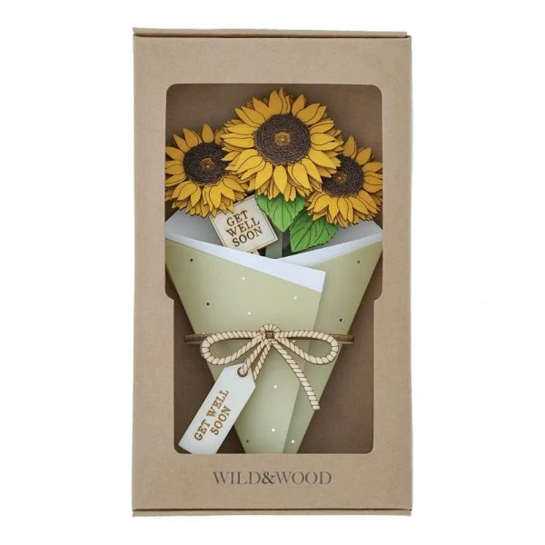 Get Well Soon 3D Flower Figurine Card - Image 6