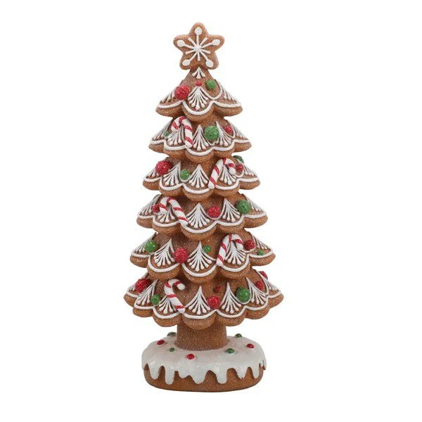 Gingerbread Christmas Tree Decoration 27cm – Candy Cane Icing