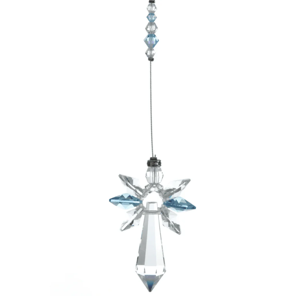 Wild Things Large Aquamarine Guardian Angel – March Birthstone Gift