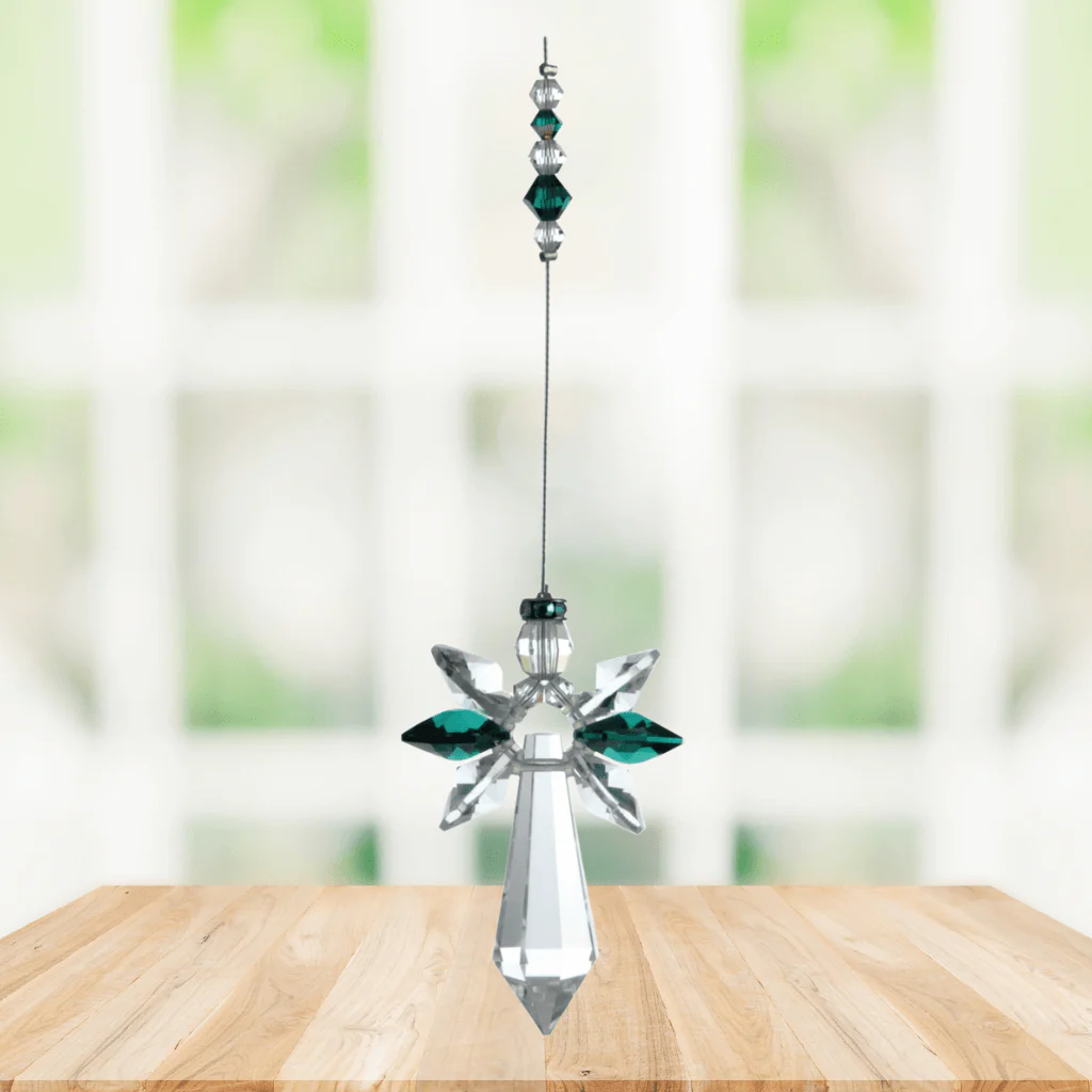 Wild Things Large Emerald Guardian Angel – May Birthstone Gift - Image 2