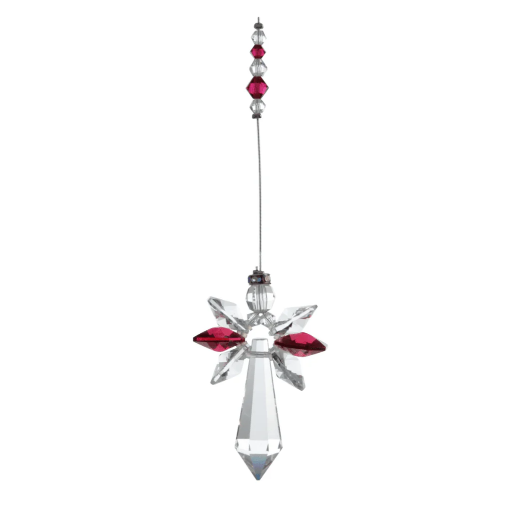 Wild Things Large Ruby Guardian Angel – July Birthstone Gift