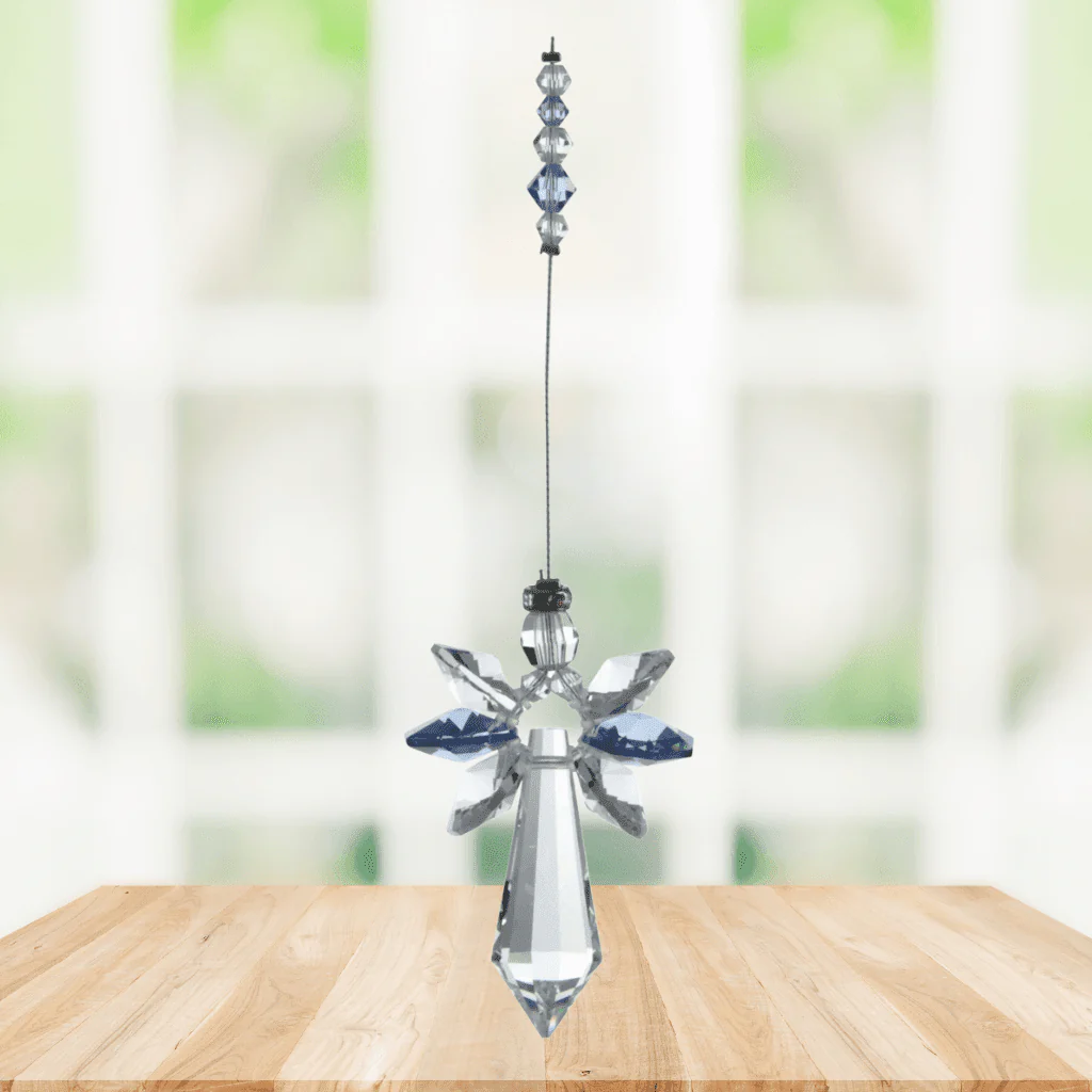 Wild Things Large Sapphire Guardian Angel – September Birthstone Gift - Image 2
