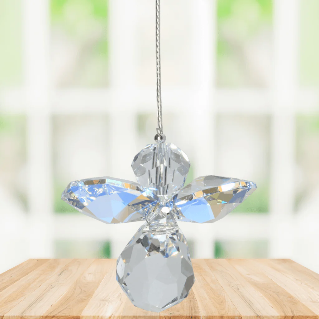 Wild Things Small Aurora Borealis Guardian Angel – April Birthstone Gift - Image 2