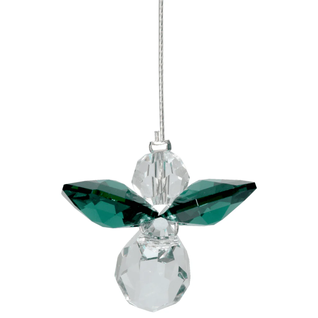 Wild Things Small Emerald Guardian Angel – May Birthstone Gift