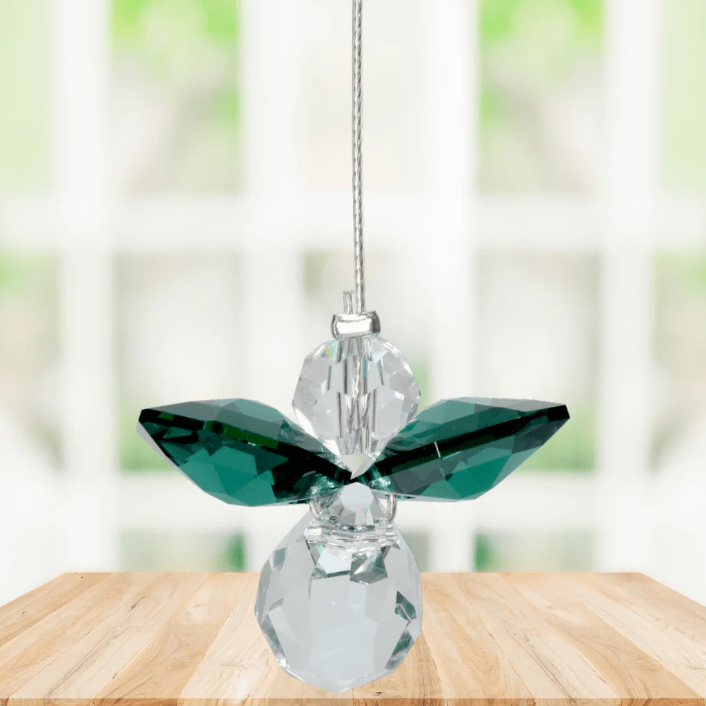 Wild Things Small Emerald Guardian Angel – May Birthstone Gift - Image 2