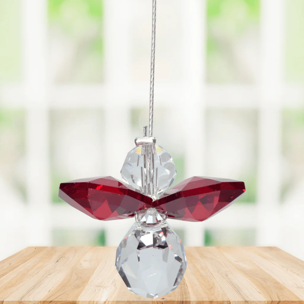 Wild Things Small Ruby Guardian Angel – July Birthstone Gift - Image 2