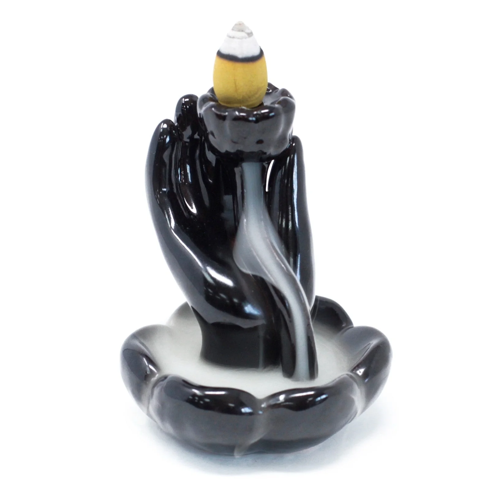 Hand & Lotus Flower Backflow Incense Burner