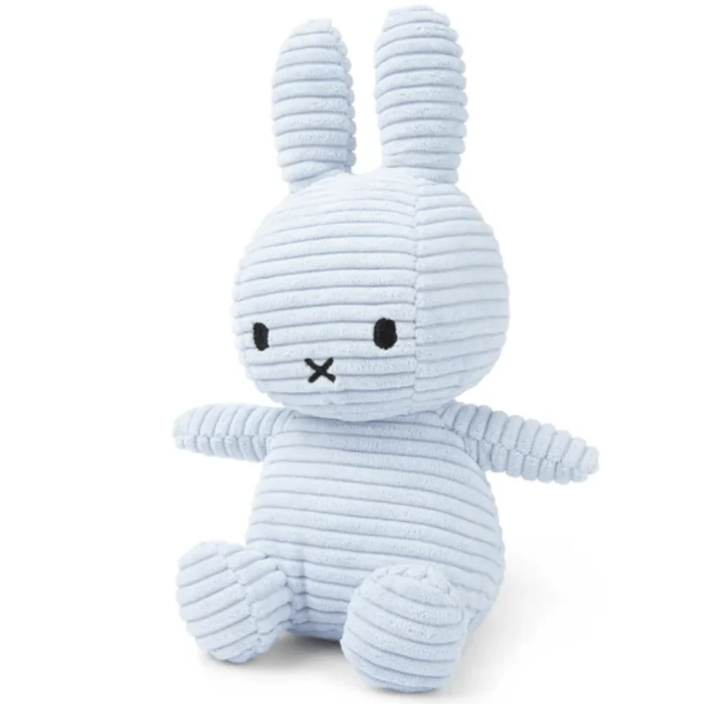 Ice Blue Corduroy Miffy Plush by Bon Ton Toys - Image 2