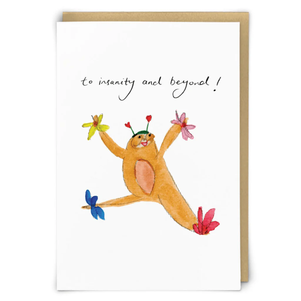 Insanity Greeting Card by Zeppelinmoon