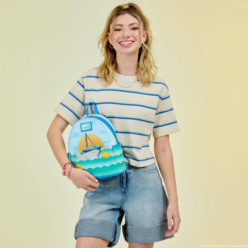 Loungefly Jaws 50th Anniversary Mini Backpack - Image 7
