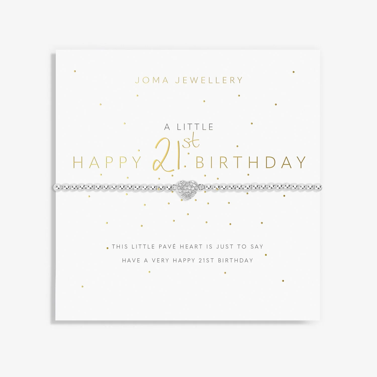 Joma Jewellery - A Little 'Happy 21st Birthday' Bracelet