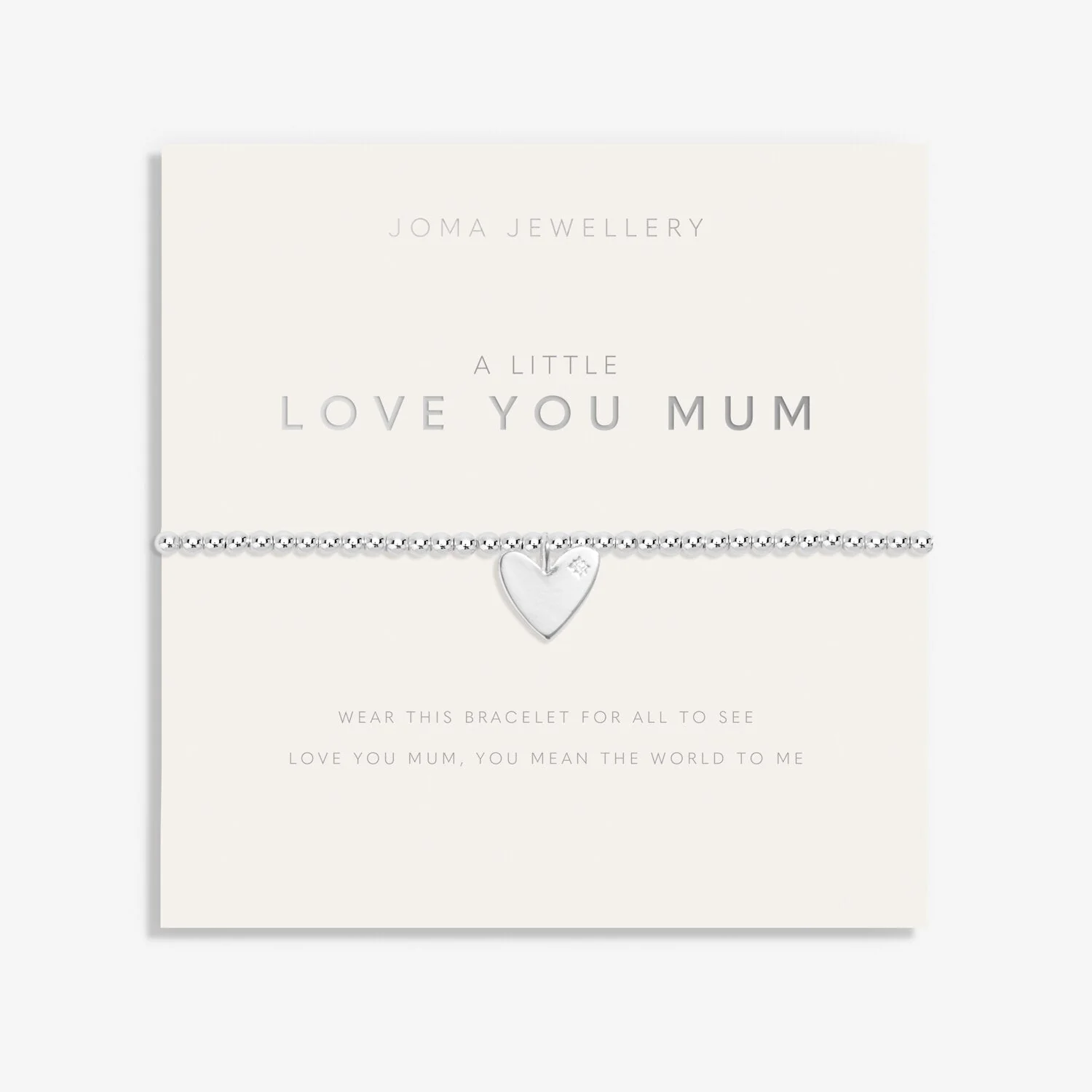 Joma Jewellery - A Little 'Love You Mum' Bracelet