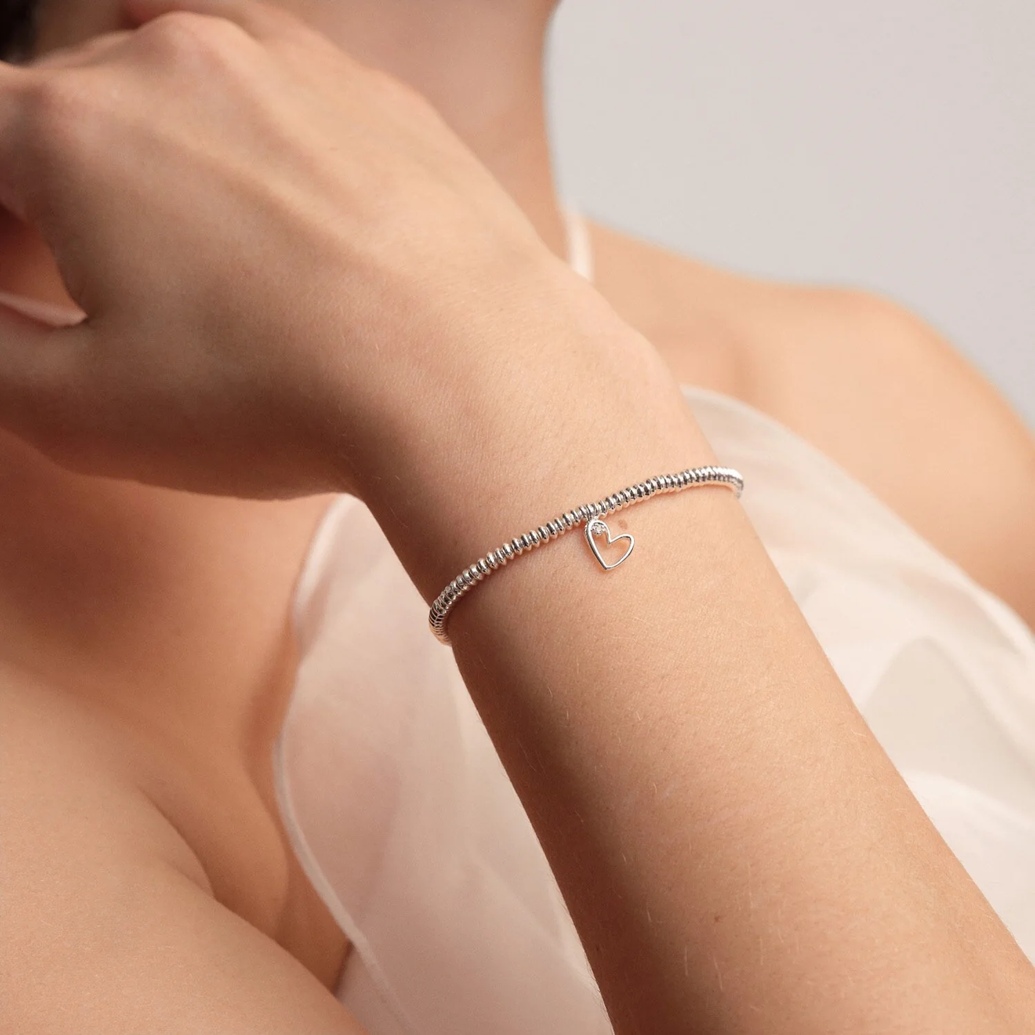 Joma Jewellery - Laboratory Grown Diamond A Little 'With Love' Bracelet - Image 7