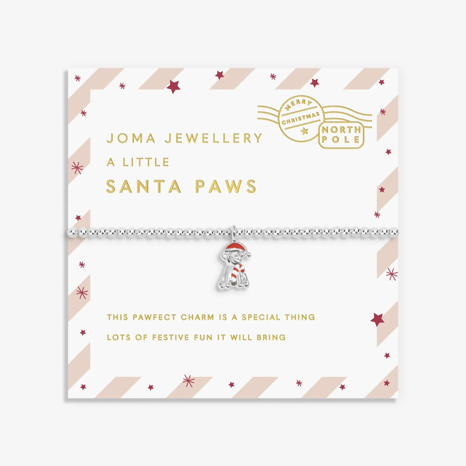 Joma Jewellery - Love From Santa 'Santa Paws' Bracelet