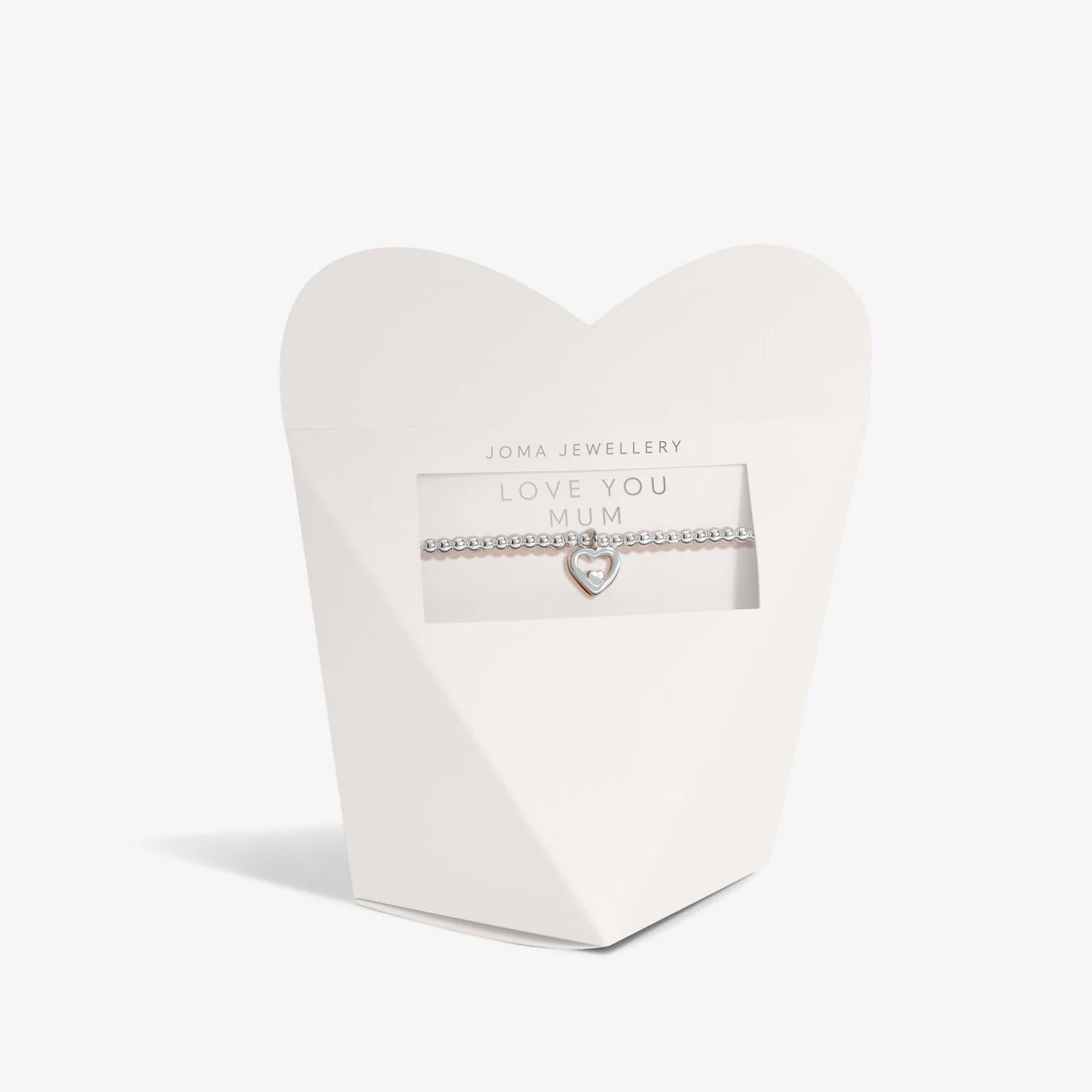 Joma Jewellery - Mother's Day From The Heart 'Love You Mum' Bracelet