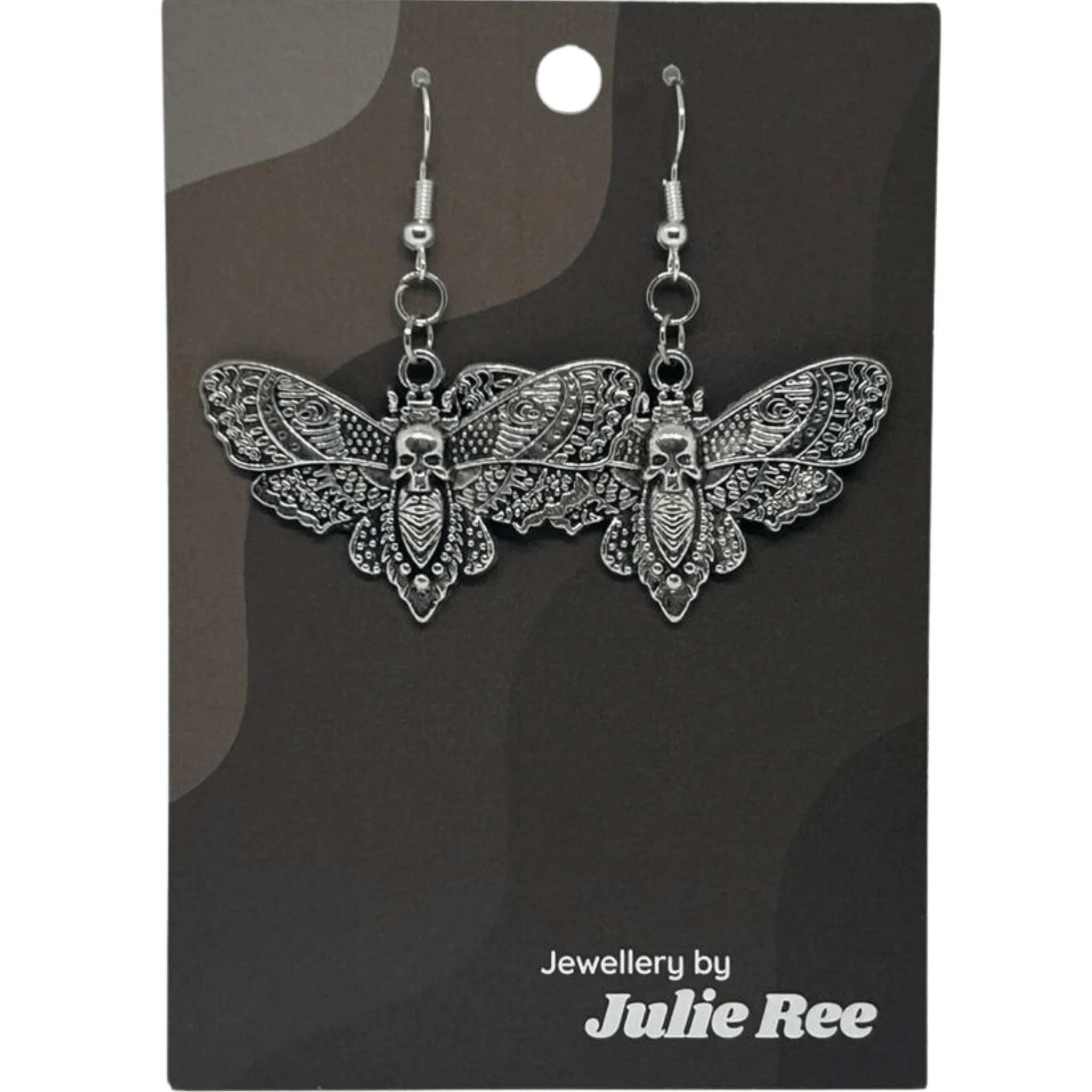 Julie Ree Earrings - Death Moth