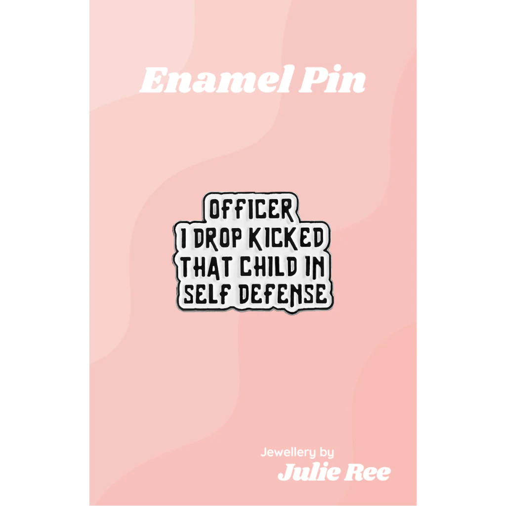 Julie Ree Enamel Pin - Drop Kicked