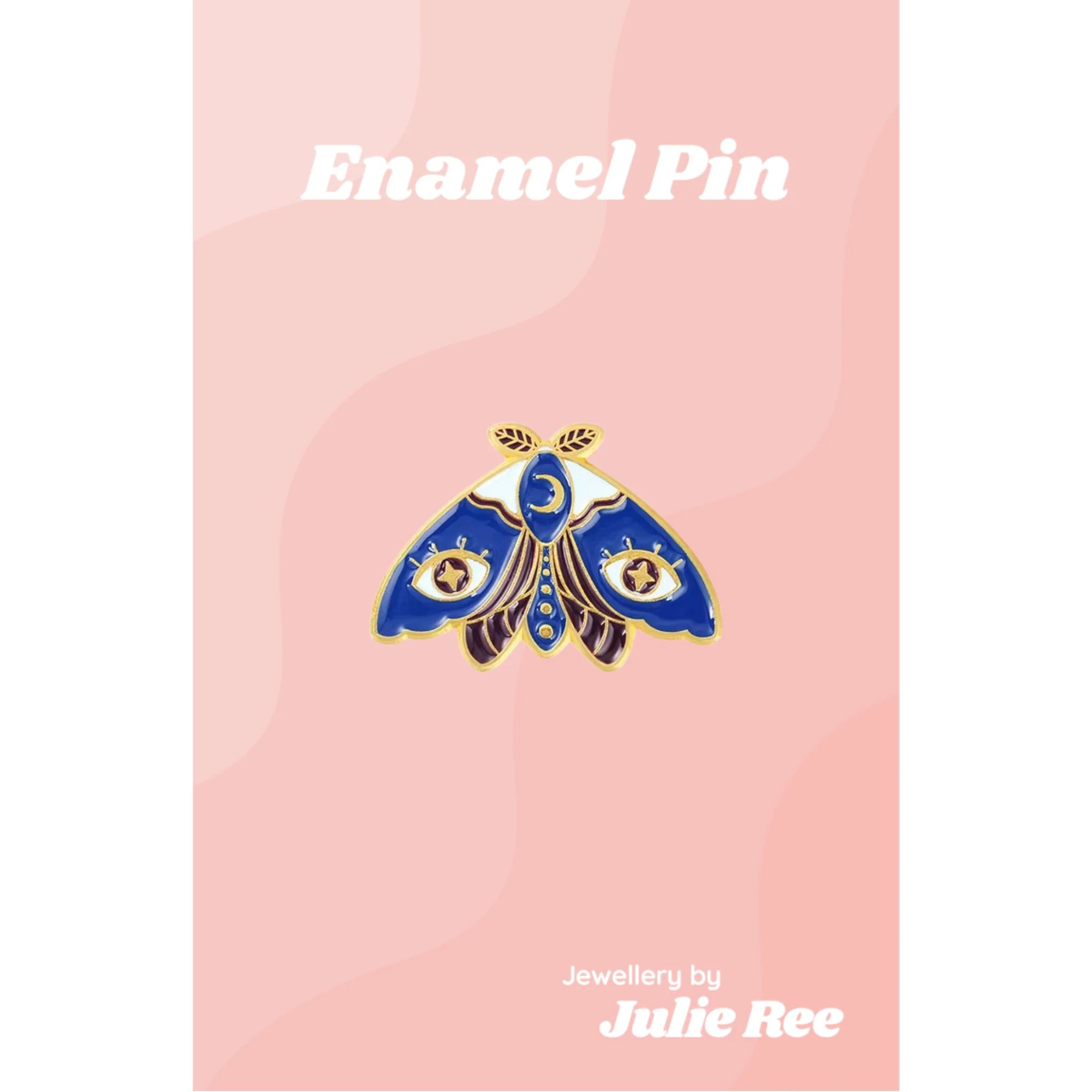 Julie Ree Enamel Pin - Evil Eye Moth